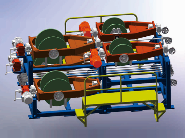 CPL-Φ1400盤絞雙輪牽引型成纜機